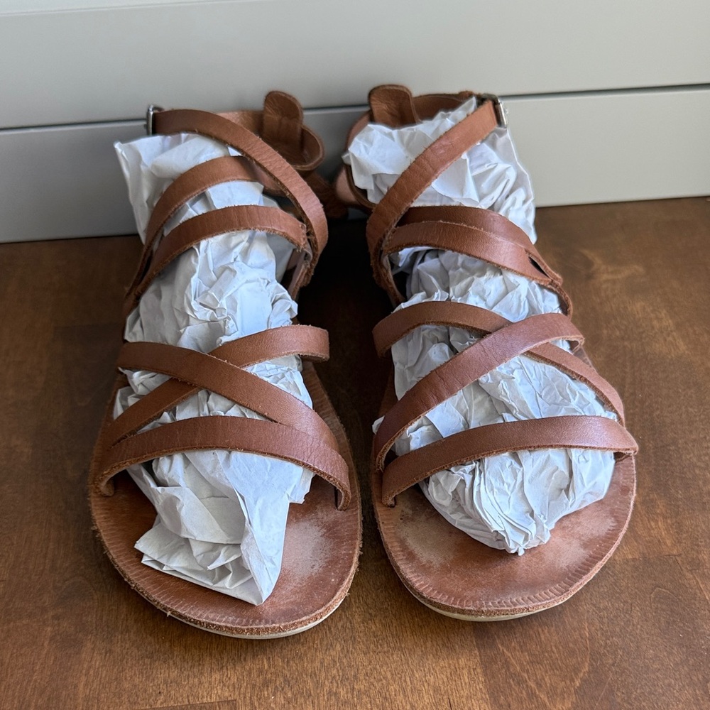 OluKai Tan Strappy Sandals